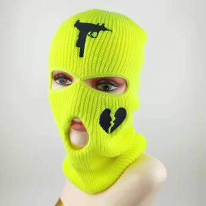 Customizable Low MOQ Full Face <b>Ski</b> <b>Mask</b> Sports Windproof Breathable Colorful Acrylic Knit Balaclava Custom Color Logo Adults - Product Image 4
