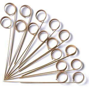 Stuzzicadenti in Bambù da 4,7 Pollici, 100 Pezzi, Bastoncini per Bevande e Frutta, per Antipasti e Forniture per Feste - Product Image 1