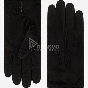 Guantes de Cuero de Invierno, Manoplas Térmicas con Forro Polar, Resistentes al Viento, para Motociclistas, de Piel de Oveja Genuina, Venta al Por Mayor - Product Image 1
