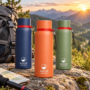 Stainless Steel Vacuum Insulated Tumbler Double Wall Leak Proof Portable <b>Thermal</b> <b>Bottle</b> for Travel Gym Office - Product Image 3