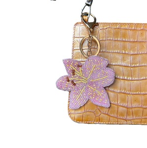 Beautiful Handmade Glass Beads Embroidery Charm <b>Keychain</b> Gift Trendy Embroidered Seed Bead <b>Keychain</b> for Purse Decoration - Product Image 6