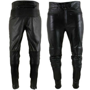 Nouveau design, meilleure arrivée, pantalon en cuir pour homme, taille ajustable, fabriqué en usine, vente en ligne de pantalons en cuir pour homme - Product Image 2