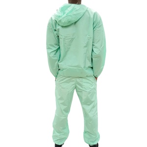 ชุดเซ็ตเสื้อฮู้ดแขนยาวแบบสวมใส่ได้ทั้งชายและหญิง สไตล์ลำลอง สีพื้น ผ้าบางเบา ซิป ¼  สำหรับฤดูร้อน พร้อมกางเกงขาสั้น แห้งเร็ว กันลม ผ้าไนลอน - Product Image 3