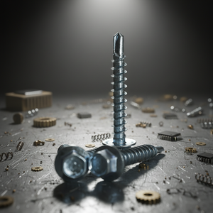 สกรูเจาะยึดหัวหกเหลี่ยม เกรด 4.8 6.8 เกลียวหยาบ ชุบสังกะสี เหล็กกล้าคาร์บอน นิ้ว มาตรฐาน DIN/ANSI ยี่ห้อ PDC - Product Image 1