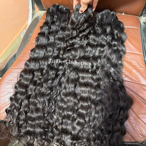 Raw Hair Natural Indian Wavy Hair <b>Extensions</b> No Tangle No Shedding 100% Raw Hair - Product Image 3