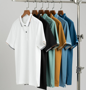 เสื้อเชิ้ตผู้ชายผ้าฝ้ายซักแล้ว แห้งเร็ว แขนสั้น ลำลอง - Product Image 3