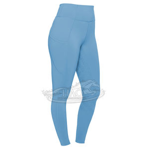 Leggings d'équitation taille haute avec silicone intégral sur le fessier pour femme, pantalon d'entraînement d'équitation - Product Image 1