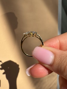 Bague en diamant de laboratoire Toi et Moi de 2,00 carats, or 14 carats, coupe poire et ovale, pour femme, certifiée IGI, luxe - Product Image 5