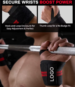 Muñequera Deportiva Ajustable Unisex, Ecológica, Duradera y de Primera Calidad, con Bucle para el Pulgar, Diseño Transpirable de Poliéster, Protección para Gimnasio y Deportes - Product Image 6