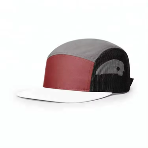 Dark Green 6 Panel Snapback Cap Red Wing Embroidery Contrast Bill Flat Brim Sports Street Style Caps - Product Image 5
