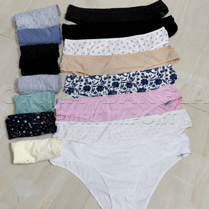 Lot de culottes hipster personnalisées ODM pour femmes, sans couture, couleur unie, taille mi-haute, en coton et élasthanne, surplus de stock - Product Image 2