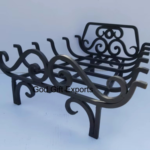 EmberCraft Premium elegante soporte de registro de fuego almacenamiento resistente y práctico para su accesorio de chimenea de leña - Product Image 1