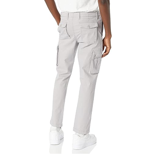 Men's <b>Light</b> Gray Cargo Pants Lightweight Utility <b>Trousers</b> With Multiple Pockets For Outdoor Casual And Travel Use - Product Image 2