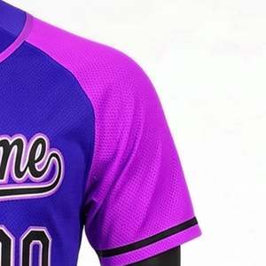 Maillots de baseball personnalisés en gros avec logo, pour jeunes, à motif uni, vêtements de sport, sublimation, fabriqués à un prix compétitif - Product Image 5