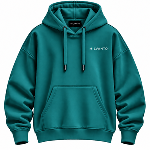 Sweat à capuche premium pour homme, couleur Teal, coupe décontractée, poche kangourou, 100% coton molletonné 450 GSM, impression personnalisée - Product Image 1