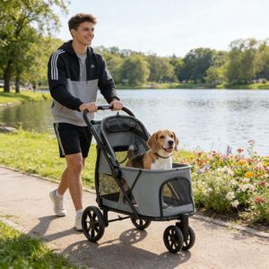 Passeggino per Cani Premium, Trasportino per Animali Domestici per Viaggi Comodi con il Tuo Amico Peloso - Product Image 6