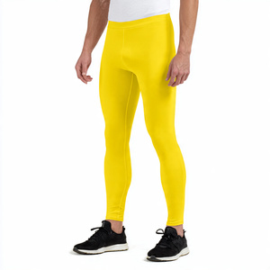 Leggings de compression de haute qualité pour hommes, en polyester/coton, respirants, anti-humidité, écologiques, pour le sport - Product Image 3