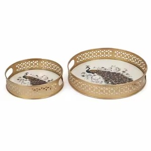 Traditional Craft Metal Pichwai <b>Tray</b> Decorative Jar Set Hand Painted Art for Home Decor - Product Image 6