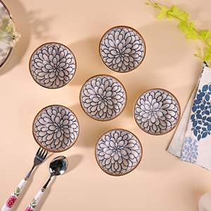 Ensemble de 6 bols en porcelaine Kairaus, écologiques, minimalistes, inspirés du jasmin, petits bols en céramique pour soupes et mélanges, pour cadeaux - Product Image 4