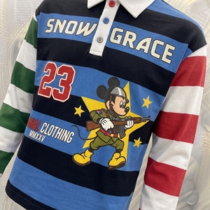 เสื้อเชิ้ตแขนยาว Snowgrace คอปกพับได้ ทรงปกติ สำหรับผู้ชาย ลายพิมพ์โลโก้ด้านหน้าแบบ Sublimated - Product Image 6