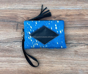 Venta al por mayor 2025 nuevas mujeres embragues pelo en metálico de cuero genuino multifunción cartera tarjeta teléfono móvil monedero señora bolsos - Product Image 3