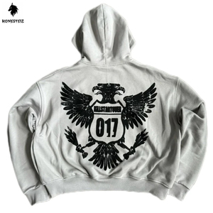 เสื้อฮู้ดดี้ผู้ชายผ้าคอตตอนโพลีเอสเตอร์ 100% ออกแบบเองได้ คุณภาพสูง ผ้าเทอร์รี่ น้ำหนักเบา สวมใส่สบาย สีพื้น แบบพอง - Product Image 2