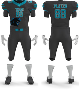 Uniformes de football américain de qualité supérieure, personnalisés, imprimés par sublimation, respirants, à séchage rapide, poids du tissu 320g, pour hommes adultes, tous modèles - Product Image 5
