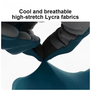 Gants de cyclisme Geo Brother Co pour unisexe, respirants, avec gel, pour vélo de route et VTT, antidérapants, fermeture à boucle auto-agrippante, personnalisables - Product Image 1