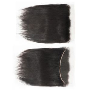 For Lace U Part <b>Wig</b> 100% Human Virgin Hair Natural <b>Black</b> 130% Density with Baby Hair Transparent Lace Deep Medium Length - Product Image 3