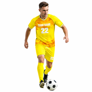 Uniformes de Fútbol de Alta Calidad para Clubes y Equipos, Conjunto de Camiseta y Pantalones Cortos para Hombre, Sublimación Personalizada, Conjunto de Camiseta de Fútbol para Niños - Product Image 6