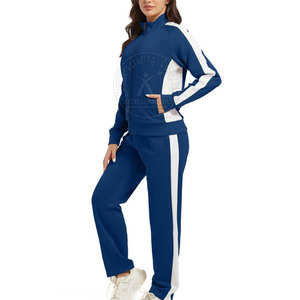 Ensemble de survêtement léger pour femme à col montant, veste zippée et pantalon de jogging, idéal pour l'hiver – Marque privée - Product Image 6
