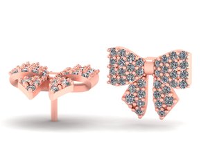 Pendientes de lujo para mujer en oro y plata, acabado en oro amarillo, blanco y rosa, diseño de piedra redonda, moissanita, CVD, CZ, 1.00 quilates, VVS2, D, VS1, joyería. - Product Image 3