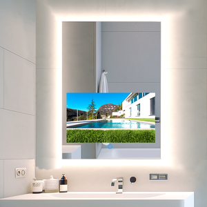 Espejo Personalizado de Una Pieza con Luz LED y Pantalla Táctil de <span class=keywords><strong>TV</strong></span>, Luz Tricolor Ajustable, Ideal para Salón y Baño, Espejo con <span class=keywords><strong>TV</strong></span> - Product Image 1