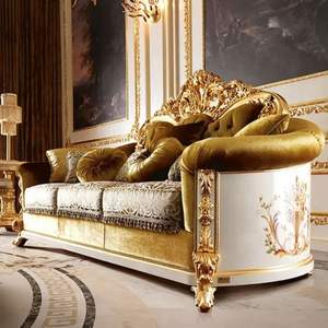 Sofá Seccional de Madera Sólida de Lujo, Estilo Tradicional Real, Diseño Mandarín Oriental para Sala de Estar Elegante, Indonesia - Product Image 3