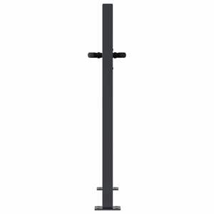 Cancello da Giardino in Acciaio Design Bambù Antracite 39.4x39.4 - Product Image 5