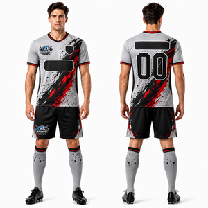 Uniforme de football de qualité supérieure, tissu en polyester double tricot, haute performance, service OEM avec logo personnalisé - Product Image 1