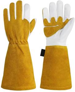 Guantes de Soldadura TIG de Piel Auténtica para Niños, Guantes de Soldadura con Hilo de Kevlar Pequeños - Product Image 1