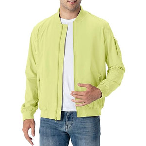 Men's <b>Lightweight</b> <b>Bomber</b> <b>Jacket</b> Casual Fashion Stylish Windbreaker Light Comfortable Everyday Wear Trendy Street Style Outerwear - Product Image 3