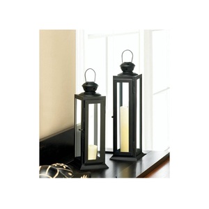 Metal Candle Lantern Sophisticated Residential Decor Feature Crafted to Blend Artistic Design with Warm Ambient Lighting - Product Image 5