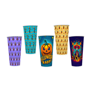 8~24oz Custom Logo <b>Printed</b> Single Wall Paper Cups with PE Lids for <b>Coffee</b> Drinking - Product Image 4