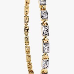 New Sparkling Moissanite Diamond Bracelet High Quality 18K Yellow/ White/ Rose Gold Non-Fade Hip Hop Jewelry <b>for</b> <b>Men</b> and Women - Product Image 4