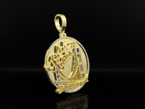 Pendentif Couronne Bling Diamant en Alliage Style Hip Hop Chrétien Urbain - Product Image 2