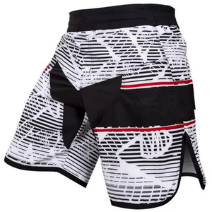 กางเกงชกมวย MMA ผู้ชาย รุ่นใหม่ ทรงสปอร์ต ยืดหยุ่น ระบายอากาศ แห้งเร็ว ทนทาน ผลิตจากโพลีเอสเตอร์ 100% สีพื้น รับสกรีนโลโก้ - Product Image 5