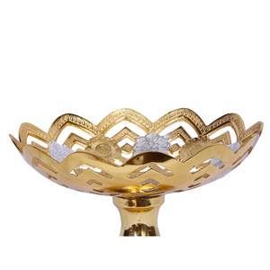 Frutero de latón de 10 pulgadas hecho a mano, artículo creativo de decoración del hogar hecho en La India, artículo de latón hecho a mano novedoso - Product Image 2