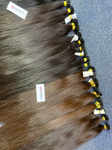 Extensiones de Cabello de Queratina de Alta Calidad, Naturales, Lisas, de Color Oscuro, de Longitud Completa, Súper Dobles, de 10 a 20 Pulgadas - Product Image 5