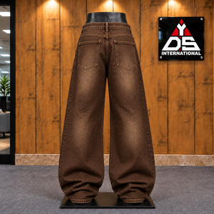Pantalones Anchos y Holgados para Hombre, Cintura Alta, Corte Holgado, Talla Grande, Lavado Enzimático, Estilo Casual Moderno - Product Image 2