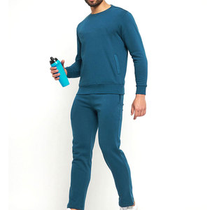 Ensemble de survêtement décontracté pour homme, qualité supérieure, best-seller, 100% coton, couleur unie, respirant, léger et confortable, en promotion - Product Image 5