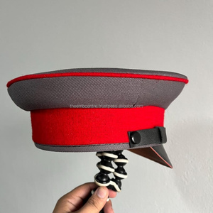 Casquettes d'officier uniformes personnalisées avec visière brodée dorée Casquettes d'officier personnalisées du Pakistan - Product Image 5