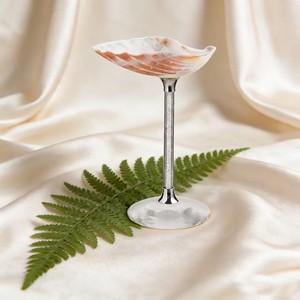 Highest quality sea shell & glass wine glass beautiful stem design enhances grip and adds sophistication to any <b>table</b> setting - Product Image 2