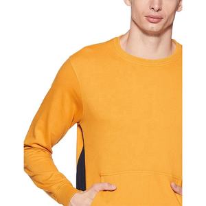 Sudadera de algodón con capucha para hombre, prenda deportiva masculina de gran tamaño con cuello redondo y diseño liso de 350gsm, estilo francés, venta al por mayor - Product Image 3